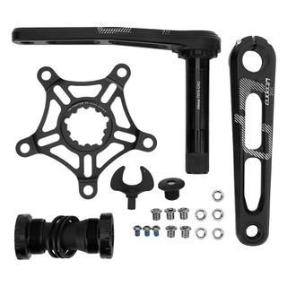 【Lixada】 Lp Litepro 折疊自行車曲柄鋁合金 130 BCD 自行車 CNC 弧形空心手柄單盤