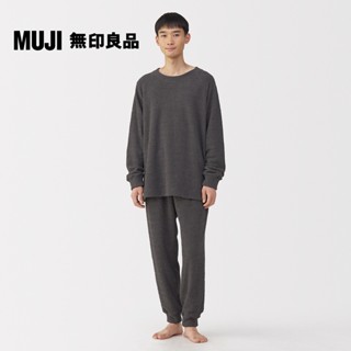 【MUJI 無印良品】男柔滑針織刷毛長袖家居睡衣