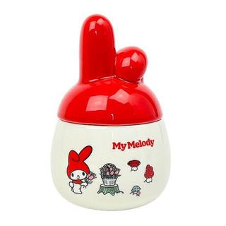小禮堂 Sanrio 三麗鷗 美樂蒂 陶瓷造型罐 (紅蘑菇屋款)