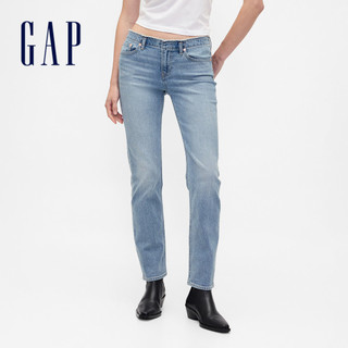 Gap 女裝 直筒牛仔褲-牛仔藍(832580)