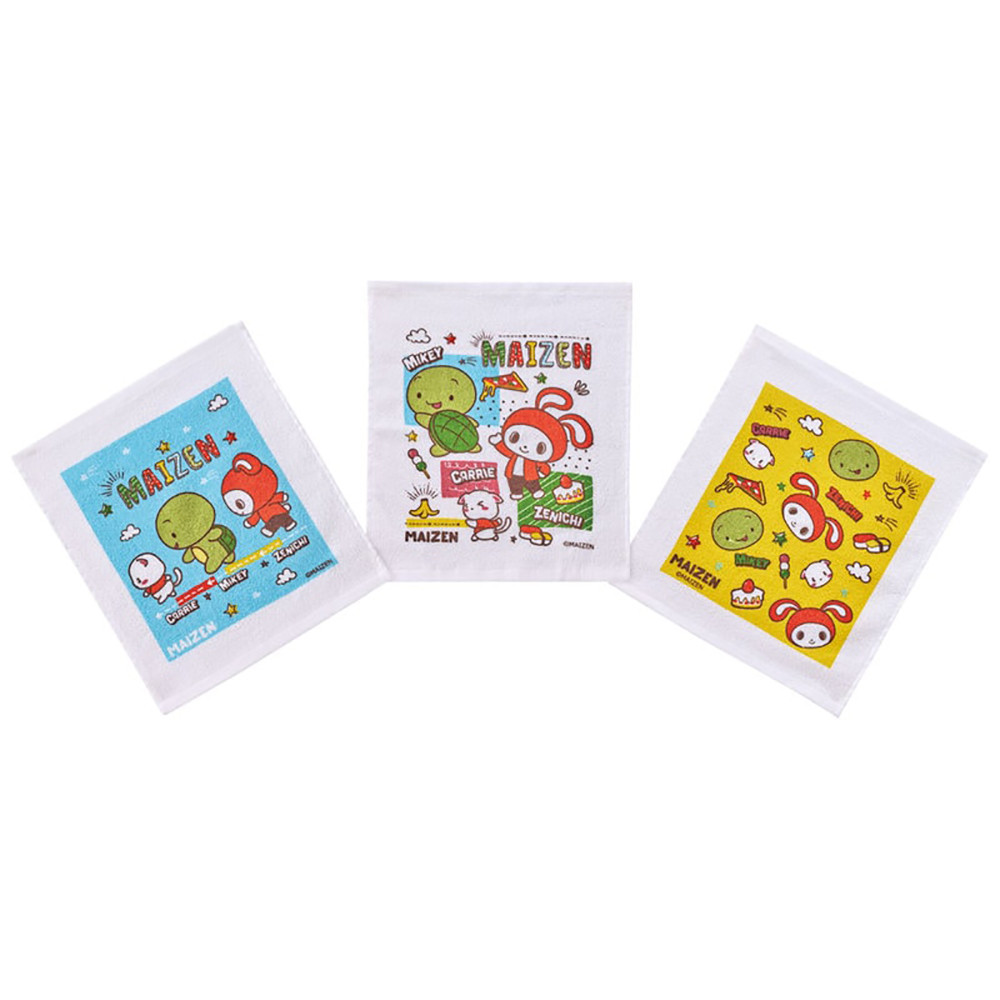 免運 日本進口 梅森姐妹 Maizen Sister 3入方巾 毛巾(OAC1T/29X32CM) 賣場多款任選