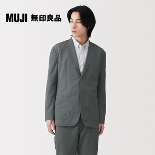 【MUJI 無印良品】男透氣彈性泡泡紗外套