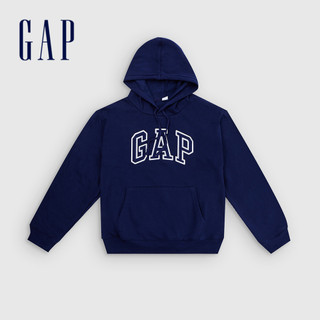 Gap 女裝 Logo帽T-海軍藍(463506)