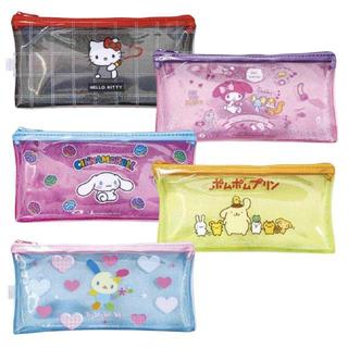 小禮堂 Sanrio 三麗鷗 PVC拉鍊筆袋 (亮粉款) Kitty 美樂蒂 大耳狗 酷洛米