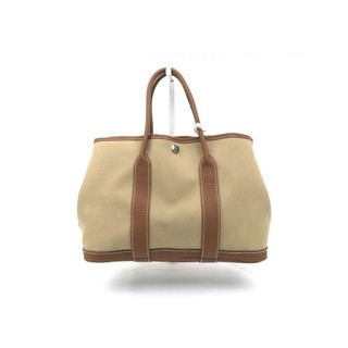 hermes 杏色 Garden Party 帆布托特包 手提包