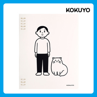日本 KOKUYO ｜ Noritake聯名 8孔 活頁本 / U罫 / B5 / 白 / WSG-RU2XP61W