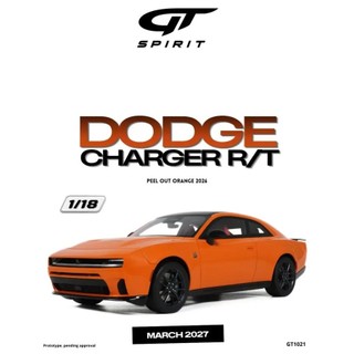 《預購2027/04》GT SPIRIT 1/18 DODGE CHARGER R/T PEEL OUT ORANGE