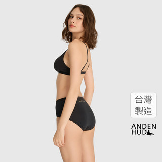 【Anden Hud】Sunday．高腰三角內褲(黑-Morning) 純棉台灣製