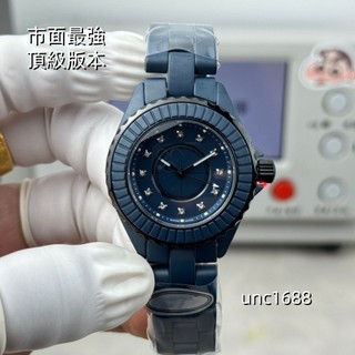 實拍現貨 尺寸33mm 透底機械，全藍陶瓷 機械錶 防水手錶 手錶 指針手錶 錶 防水錶 腕錶 指針錶 女錶