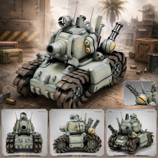 【預購2027年01月】WAVE 1/24 合金彈頭 越南大戰 Metal Slug 超級載具001型 SV-001/I
