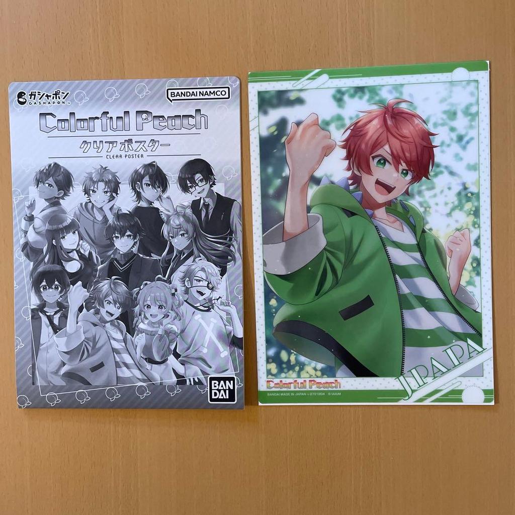 [日本直送] BANDAI Colorful Peach 透明海報 扭蛋景品 全新未使用