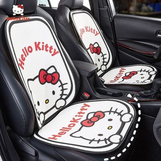 精選✨卡通汽車坐墊 汽車坐墊夏季透氣 ins網紅女神涼墊單片 可愛卡通車內座墊 四季通用 四季通用坐墊