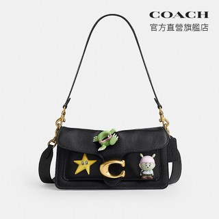 【COACH】 BRAIN DEAD TABBY 別針裝飾 SOFT 26 單肩手袋-B4/黑色(CEO05)｜官方直營