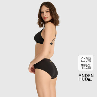 【Anden Hud】Sunday Morning．中腰三角內褲(黑-Morning) 純棉台灣製