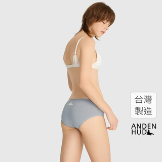 【Anden Hud】Sunday Morning．花邊中腰三角內褲(海潮藍-早晨俱樂部) 純棉台灣製