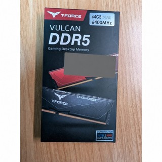 十銓 T-FORCE VULCAN DDR5-6400 64GB CL34 黑色