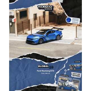 【預購2026年09月】TARMAC WORKS 1/64 福特 Ford Mustang GTD Blue T64G-