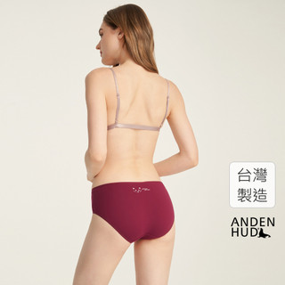 【Anden Hud】心願．細邊中腰三角內褲(好運紅-MONEY,MEOW) 純棉台灣製