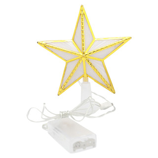 聖誕樹裝飾聖誕燈星 USB 和電池供電 LED 樹頂派對裝飾 2026