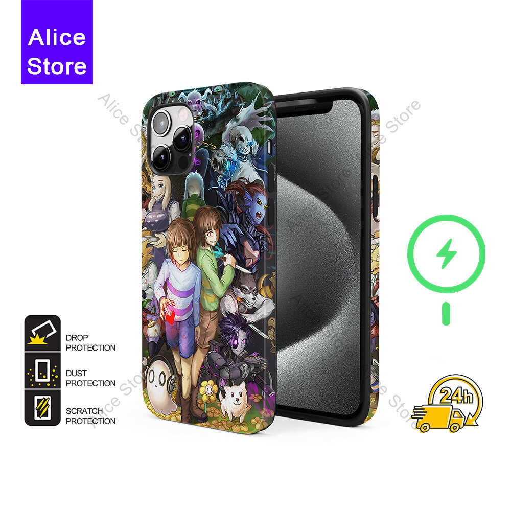 Undertale 所有角色手機殼適用於 iPhone 17 Pro Max /16保護殼 C607