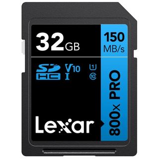 BH 亞洲 - Lexar 32GB 高性能 800x PRO UHS-I SDHC 卡 V10
