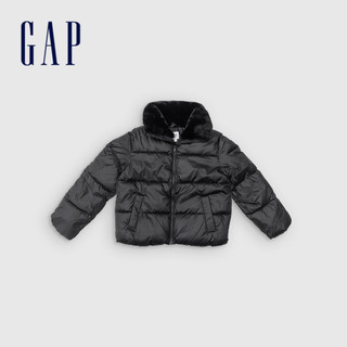 Gap 女裝 翻領外套-黑色(845080)