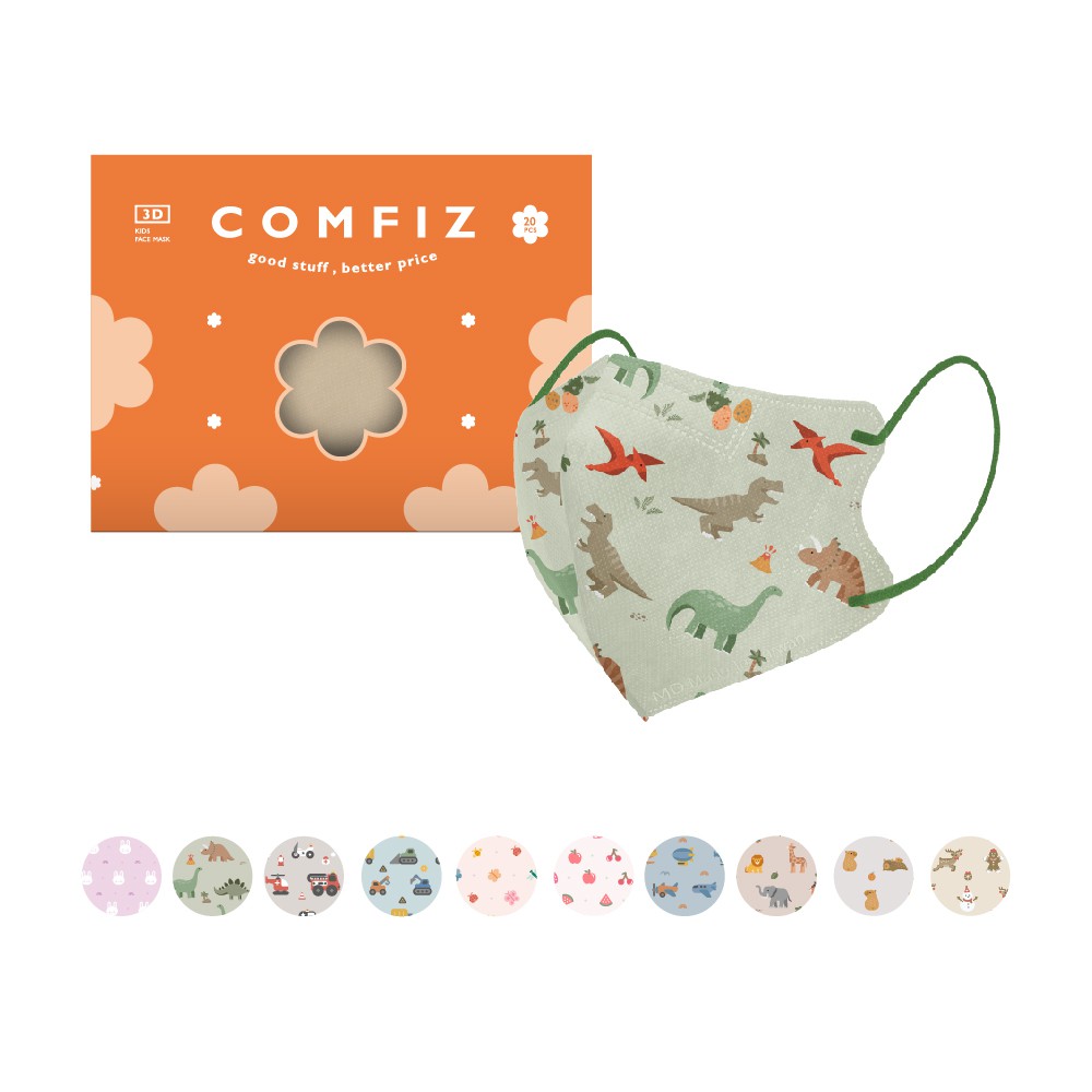 【蝦皮直營】康菲兒童立體醫療口罩(20入/盒)單片包裝