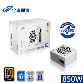 FSP 全漢 VITA GM MIT 850W White 80PLUS 金牌 電源供應器(臺灣製造) 現貨 廠商直送