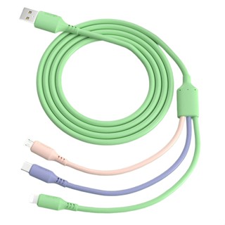 【蝦皮直營特選】三合一充電線 1米 USB A To Type C/L/ Micro 支援 安卓/蘋果 充電線 現貨