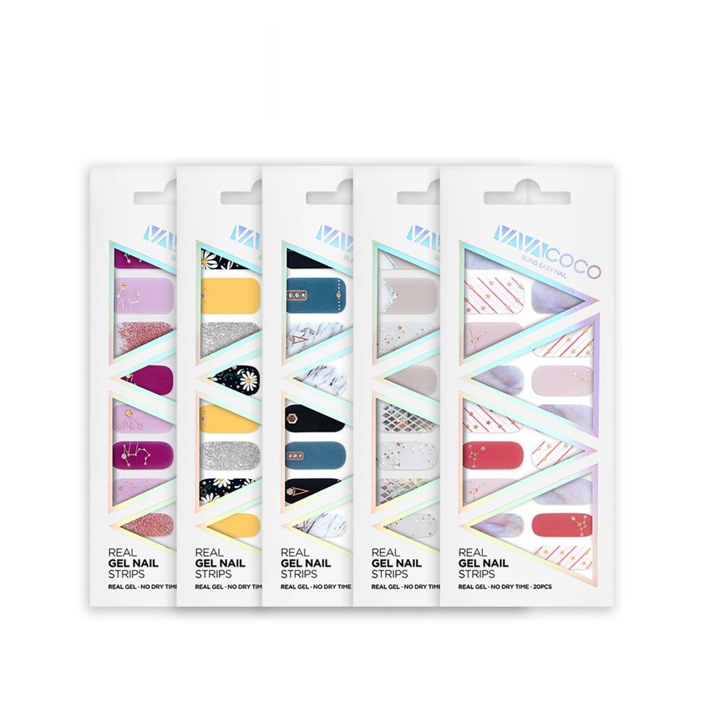【蝦皮直營】VAVACOCO 光感凝膠 光療美甲貼片 (20片/組) DIY 光療指甲 加送迷你美甲小搓刀