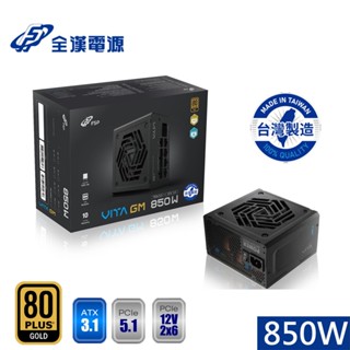 FSP 全漢 VITA GM MIT 850W 80PLUS 金牌 電源供應器(臺灣製造) 現貨 廠商直送