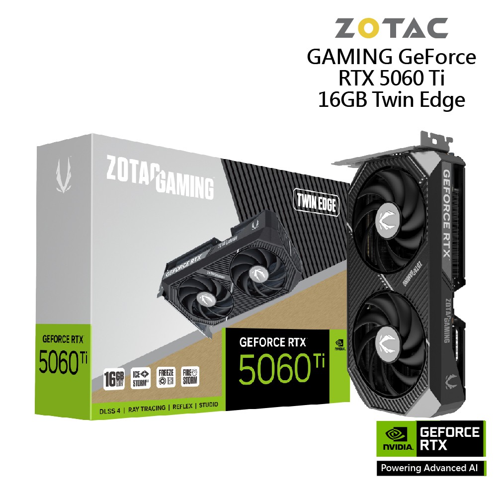 ZOTAC RTX 5060 Ti 16GB Twin Edge 顯示卡 廠商直送
