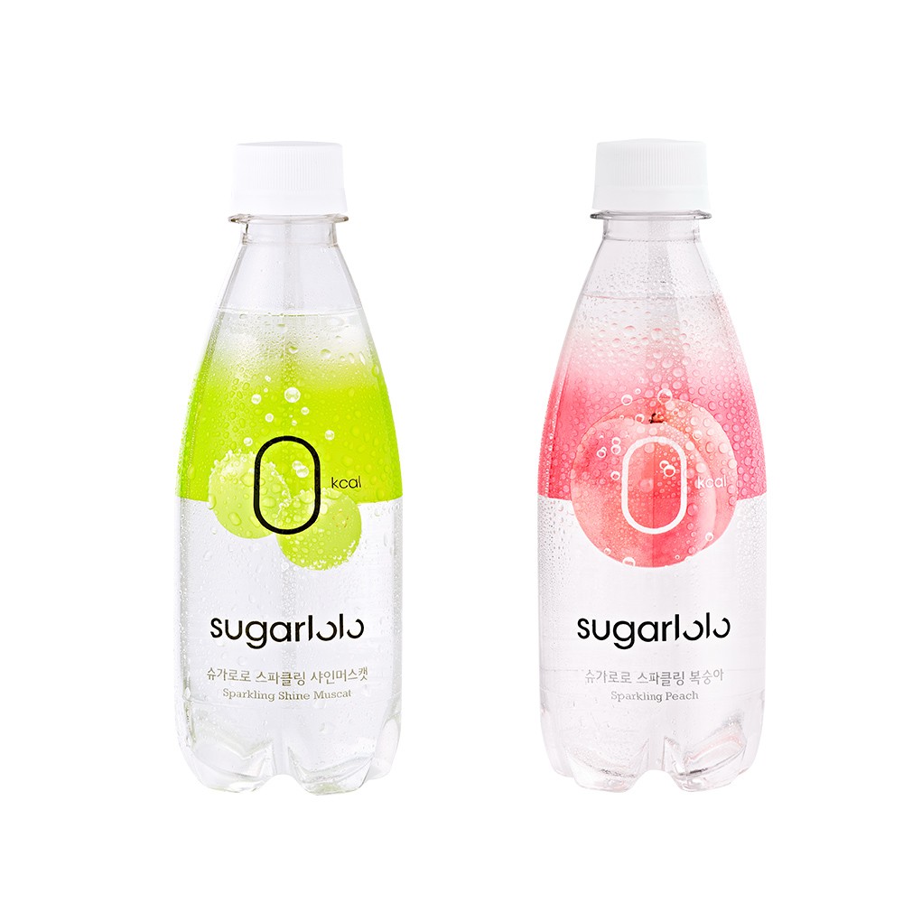 【蝦皮直營特選】韓味不二 韓國原裝氣泡水350ml(水蜜桃風味/麝香葡萄風味)口味任選