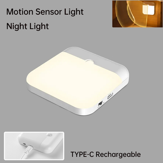 LED感應燈 無線夜燈 Type-C可充電 櫥櫃衣櫃燈 階梯廚房照明