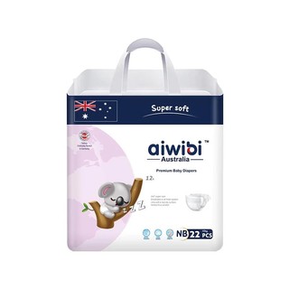 【蝦皮直營】Aiwibi 愛薇彼 零觸感瞬吸新生兒紙尿褲22片 黏貼型 NB 超薄柔軟透氣 尿布