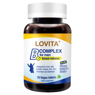 【蝦皮直營特選】LOVITA愛維他 男性新型緩釋養生活力B群 30錠 全素食