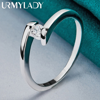 Urmylady 925 純銀財富之輪鋯石 7-10# 戒指女士時尚婚禮訂婚派對魅力首飾