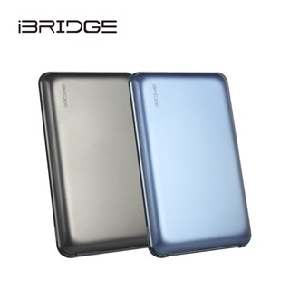 iBRIDGE 10000mAh 超輕薄帶線行動電源 藍灰雙色款 IBM003 現貨 廠商直送