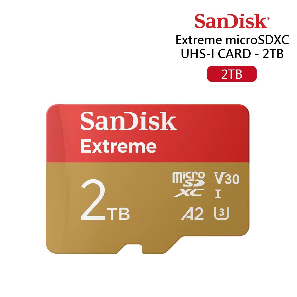 SanDisk Extreme microSDXC UHS-I 記憶卡 2TB 現貨 廠商直送