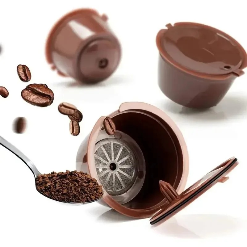NESCAFE 3 件裝可重複使用的咖啡膠囊套件,適用於雀巢咖啡 Dolce Gusto 機器可再填充膠囊豆莢兼容過濾杯