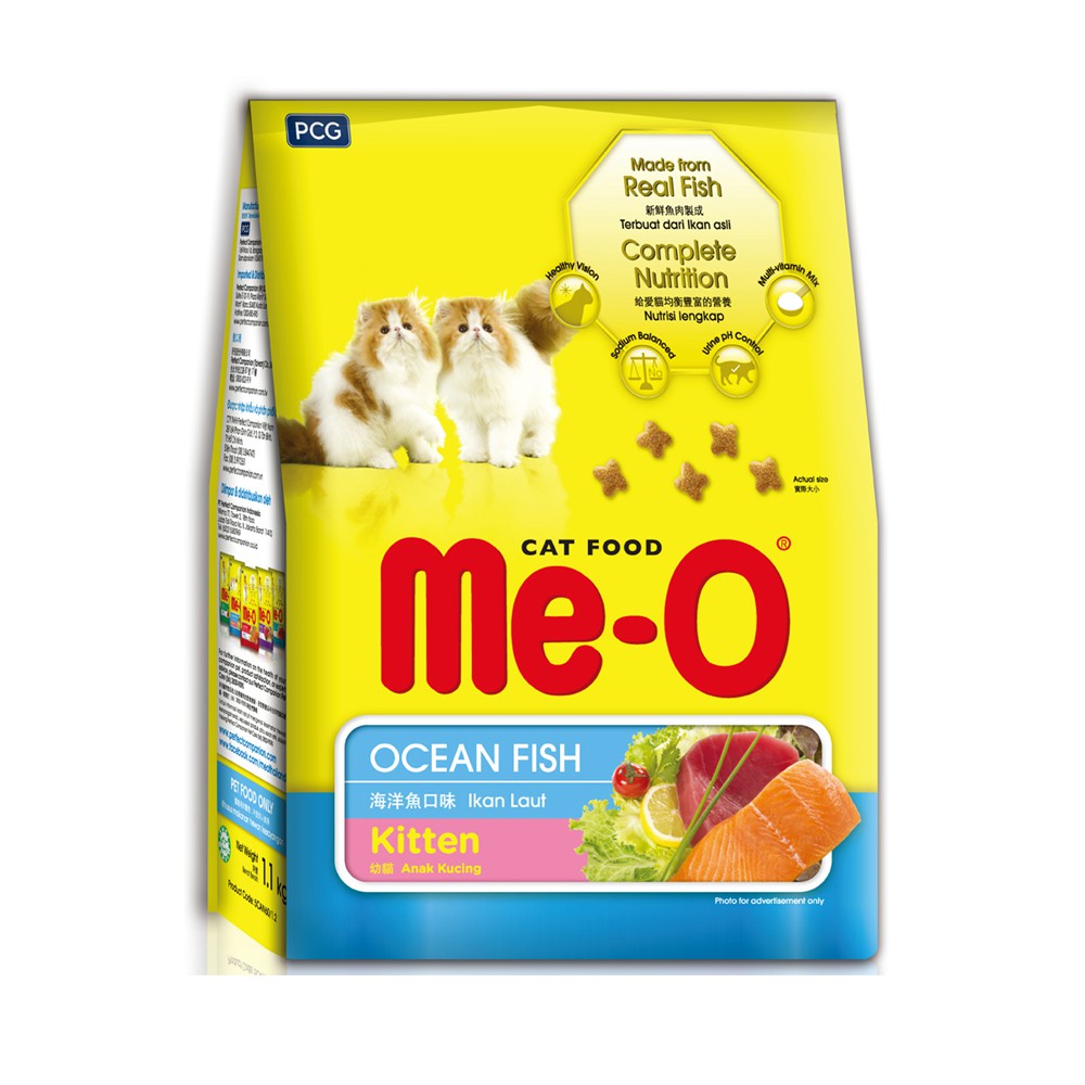 【蝦皮直營特選】Me-O 咪歐 幼貓乾貓糧 1.1KG/包 海洋魚口味 飼料 貓咪 幼貓 貓糧 貓飼料 寵物 現貨