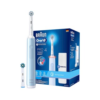 德國百靈Oral-B PRO4 3D電動牙刷-貝加爾湖藍 現貨 廠商直送