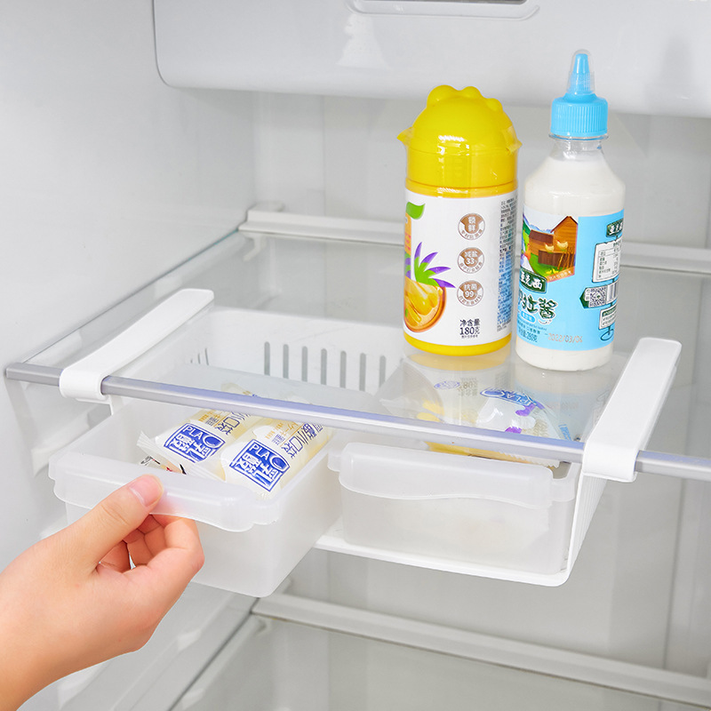 白色抽屜冰箱收納盒保鮮盒冰箱專用長方形保鮮盒冰箱專用冷藏箱