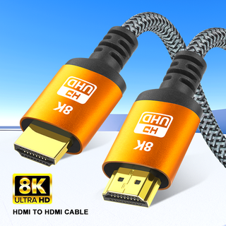 帶以太網的高速 HDMI 電纜,鋁殼 HDMI 電纜,HDMI 編織線電纜,高速 HDMI 2.1 線 8K60Hz 3