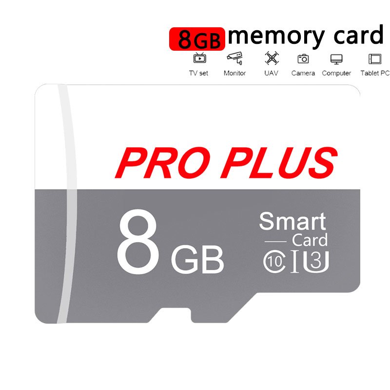 Pro Plus Micro SD 存儲卡,8GB Class 10 TF 存儲卡,適用於手機、電腦、無人機、相機監控
