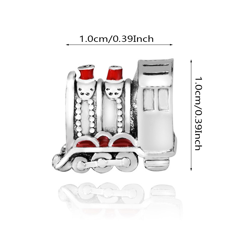 1個火車頭串珠適配於pandora3.4mm手鍊以及各種項鍊