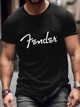 男士炫酷字母3D數位印花，夏季男士舒適上衣T恤