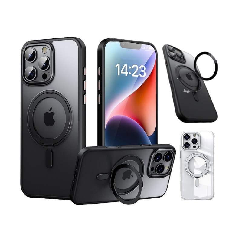 【蝦皮直營】360磁吸支架防摔手機保護殼 適用iPhone/MagSafe/APPLE/蘋果 手機殼 現貨