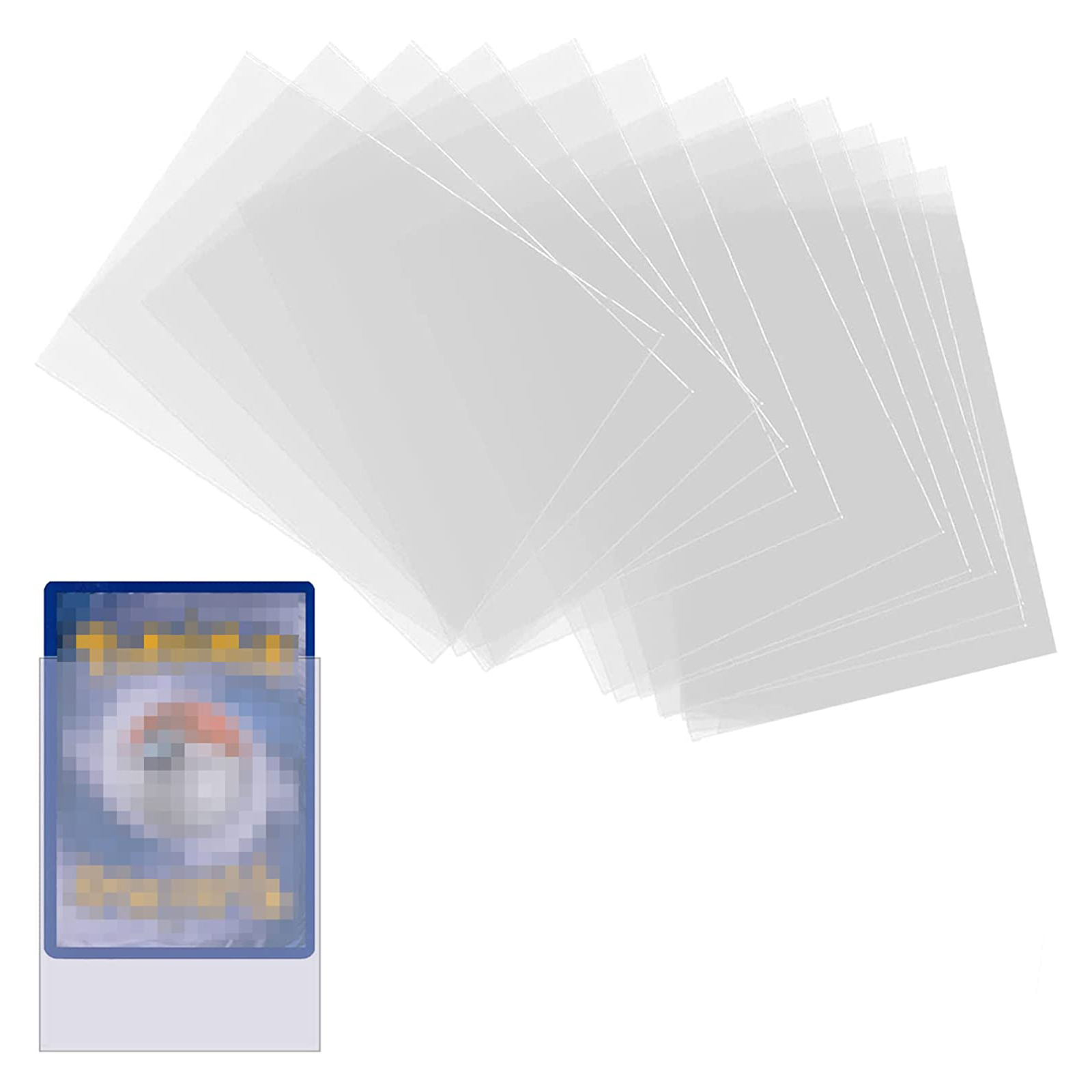 125 張透明卡片套兼容標準尺寸棋盤遊戲、MTG Magic The Gather、Pokemon、Lrcana 和集換