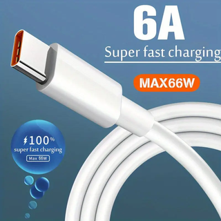 SAMSUNG XIAOMI 66w 6A 超快速充電 USB C 型數據線適用於 Android 手機充電器 USB